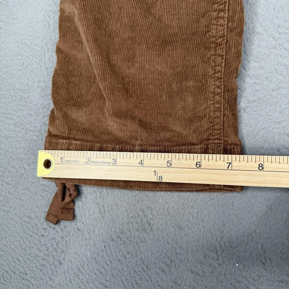 Alpine Design Pants Womens Medium Brown AD Hiking Corduroy Drawstring Outdoor